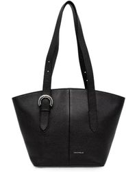 Coccinelle - Buckle-Detail Pebbled Tote Bag - Lyst