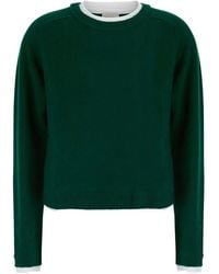 Semicouture - Sarah Layered-Detail Raglan-Sleeve Sweater - Lyst
