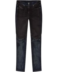 DIESEL - D-Bike Jeans mit zweifarbigen Einsätzen - Lyst