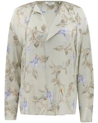 Vince - Bellflower Draped Tie Blouse - Lyst