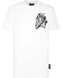 Philipp Plein - T-Shirt Con Motivo Tiger - Lyst
