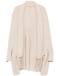 Barbour - Cardigan Con Scollo A Scialle - Lyst