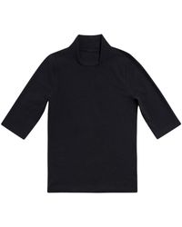 Balenciaga - Logo-print Turtleneck T-shirt - Lyst