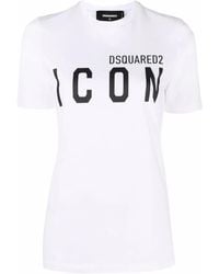 DSquared² - Logo Cotton T-shirt - Lyst