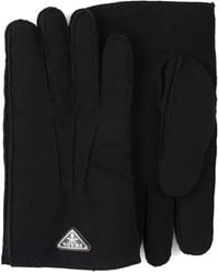 Prada - Handschuhe Aus Wildleder - Lyst