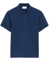 Ami Paris - Ami De Coeur Logo-Detail Polo Shirt - Lyst