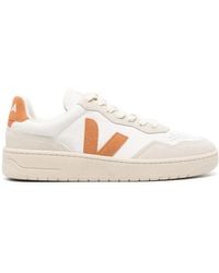 Veja - V-90 Leather Sneakers - Lyst