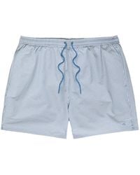 Calvin Klein - Striped Seersucker Swim Shorts - Lyst