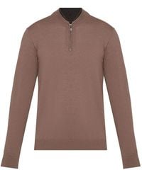 Pal Zileri - Zip-Fastening Sweater - Lyst