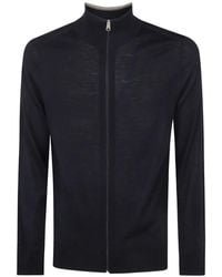 Paul Smith - Zip-Up High-Neck Cardigan - Lyst