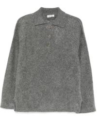 Soft Goat - Brushed Knit Polo Shirt - Lyst