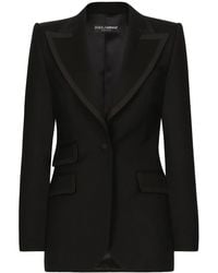 Dolce & Gabbana - Einreihiges Sakko Mit Steigendem Revers - Lyst