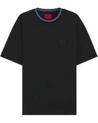 HUGO - Logo-Patch T-Shirt - Lyst