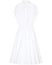Givenchy - Midi-Blousejurk Met Gesmockte Mouwen - Lyst