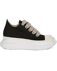 Rick Owens - 13Oz Overdyed Denim Jumbolace Abstract Low Sneaks - Lyst