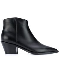Gianvito Rossi - Frankie Leather Ankle Boots - Lyst