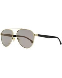 BOSS - Double-Bridge Pilot Sunglasses - Lyst