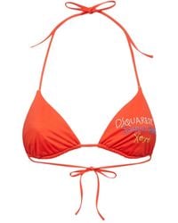 DSquared² - Bikinitop Met Borduurwerk - Lyst