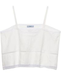 Prada - Linen Top - Lyst