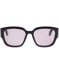 McQueen - Engraved-Logo Arm Sunglasses - Lyst