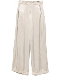 Transit - Satin Palazzo Pants - Lyst