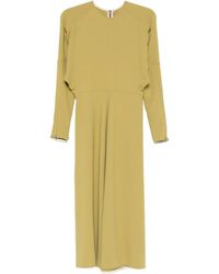 Victoria Beckham - Dolman Long-Sleeve Midi Dress - Lyst