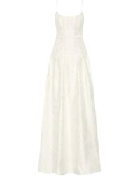 Rebecca Vallance - Vanilla Dreams Textured-Panelled Gown - Lyst
