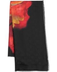 McQueen - Sciarpa Solarised Con Stampa - Lyst