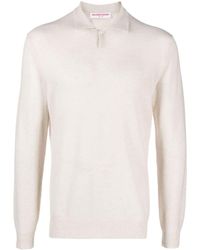 Orlebar Brown - Bruno Longsleeved Cashmere Polo Shirt - Lyst