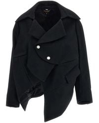 Comme des Garçons - Asymmetric Double-Breasted Jacket - Lyst