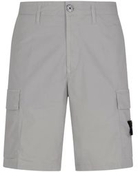 Stone Island - Klassische Cargo-Shorts - Lyst