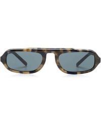Giorgio Armani - Oval-Frame Sunglasses - Lyst