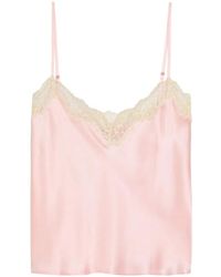 Reformation - Teddy Lace-Trim Top - Lyst
