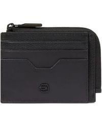 Piquadro - Ael Leather Card Holder - Lyst