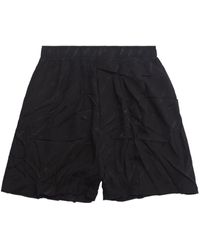 Balenciaga - Shorts aus Seide mit Logo-Print - Lyst
