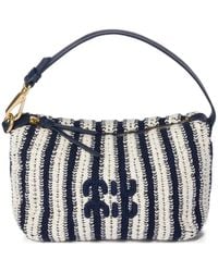 Miu Miu - Crochet And Leather Pouch - Lyst