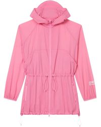 KENZO - Windbreaker Drawstring Hooded Jacket - Lyst