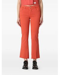 Fay - Fringed Flared Trousers - Lyst