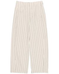 Bimba Y Lola - Wide-Leg Striped Trousers - Lyst