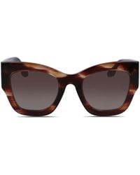 Victoria Beckham - Gafas de sol con montura rectangular - Lyst