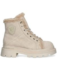 Blauer - Suede Lace-up Boots - Lyst