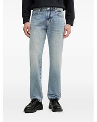 ARMANI EXCHANGE - Acid-Wash Distressed Jeans - Lyst