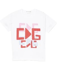 Comme des Garçons - Graphic Round Neck T-Shirt - Lyst