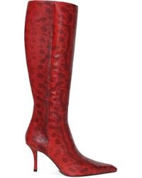 Alexander Wang - Stivali Alti Vivica Con Effetto Serpente - Lyst