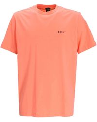 BOSS - T-shirt en coton à logo imprimé - Lyst