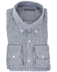 Corneliani - Striped Button-Down Shirt - Lyst
