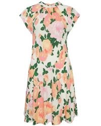 Stella McCartney - Flower-Print Mini Dress - Lyst