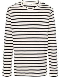 Jil Sander - Long-Sleeve Striped Sweatshirt - Lyst