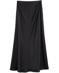 Danamé - Maxi-Rok Met Gedrapeerd Detail - Lyst