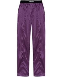 Tom Ford - Logo-Waistband Pajama Bottoms - Lyst